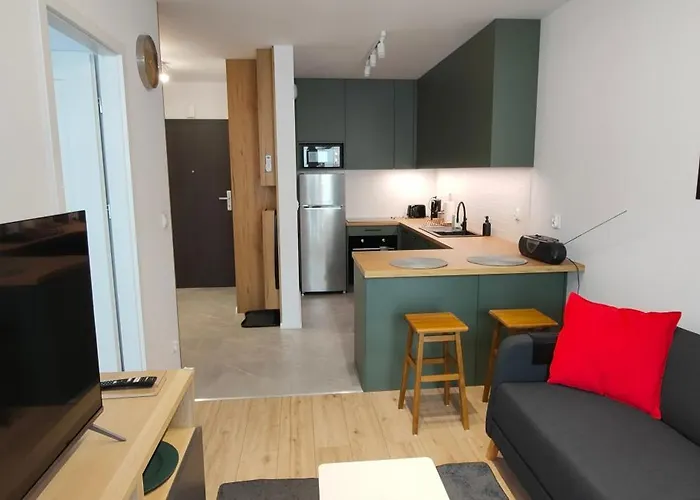 Lägenhet Nova Graniczna - Centrum, Self Check-in, Bezplatny Podziemny Parking, Klimatyzacja *