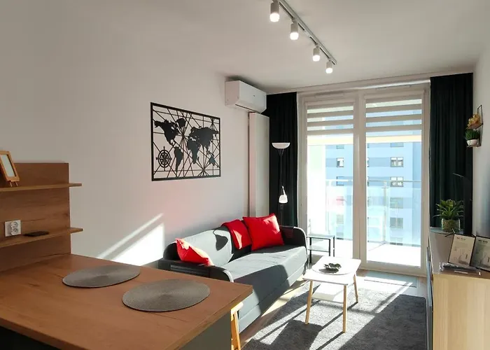 Lägenhet Nova Graniczna - Centrum, Self Check-in, Bezplatny Podziemny Parking, Klimatyzacja