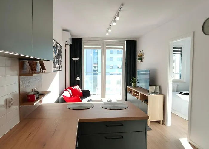 Nova Graniczna - Centrum, Self Check-in, Bezplatny Podziemny Parking, Klimatyzacja Lägenhet *